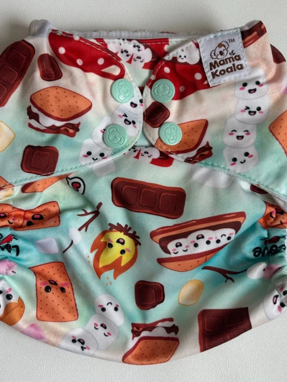 Mama Koala Camping Pocket Cloth Diaper OS No Insert NEW